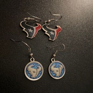 NFL Houston Texans earrings